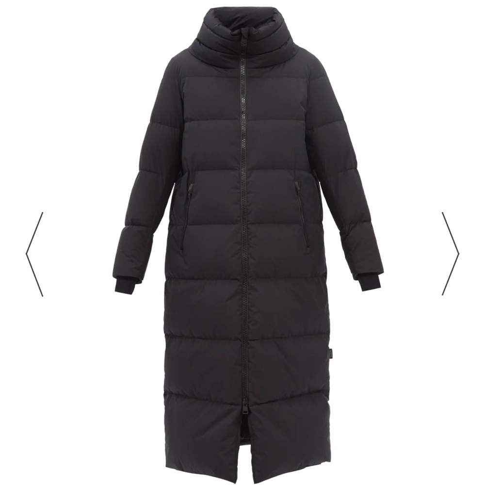 Herno Long Black Quilted Puffer Coat